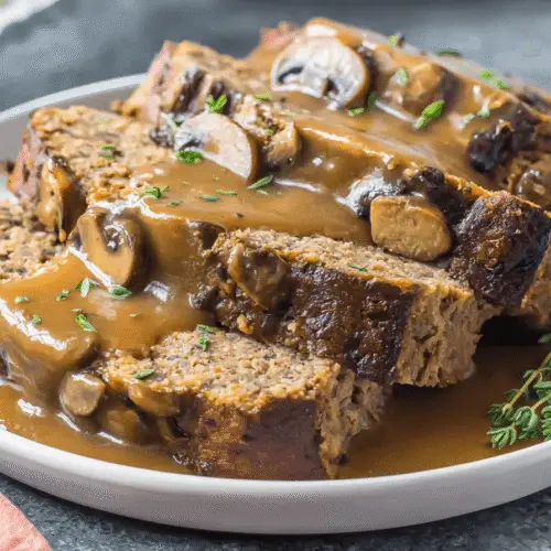 Meatloaf With Mushroom Gravy Recipe