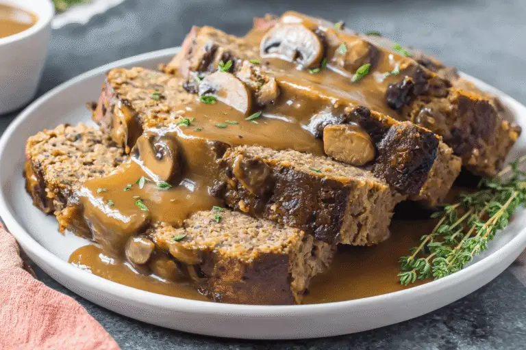 Meatloaf With Mushroom Gravy Recipe