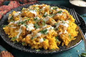 Mexican Chicken And Rice With Queso