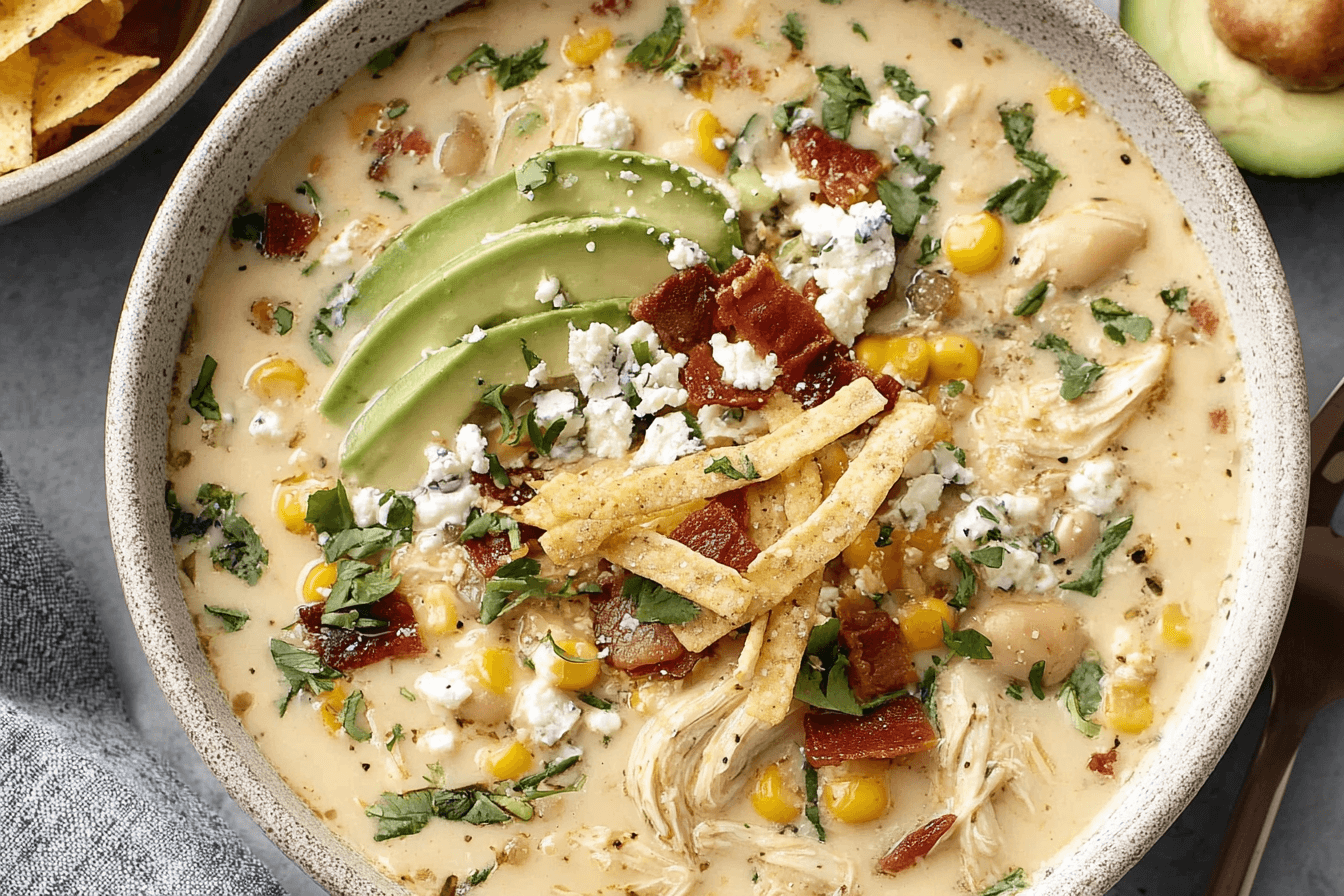 Mexican Street Corn White Chicken Chili Recipe