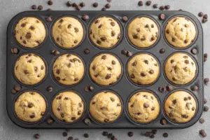 Mini Chocolate Chip Greek Yogurt Muffins