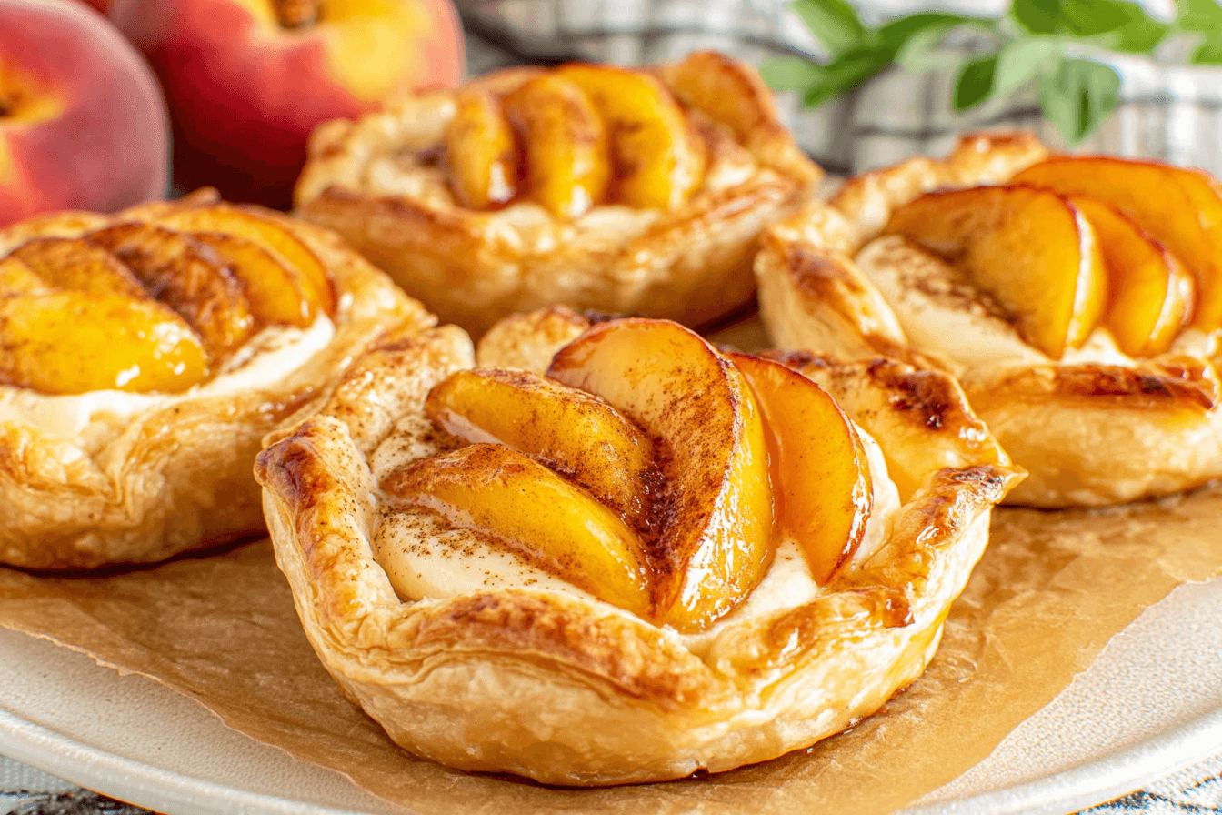 Mini Peach And Cream Cheese Tarts Recipe