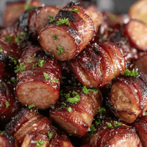 Mustard Hasselback Kielbasa Bites Recipe