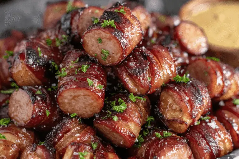 Mustard Hasselback Kielbasa Bites Recipe