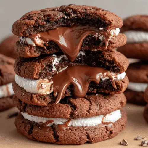 Nutella Marshmallow Cookies Recipe