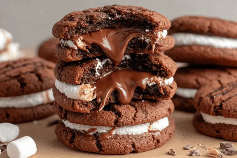 Nutella Marshmallow Cookies Recipe