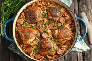 One Pot Chicken And Dirty Rice