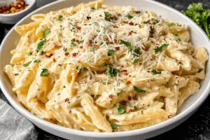 One Pot Creamy Garlic Pasta