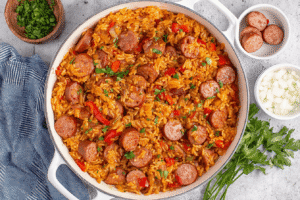 One Pot Sausage And Rice