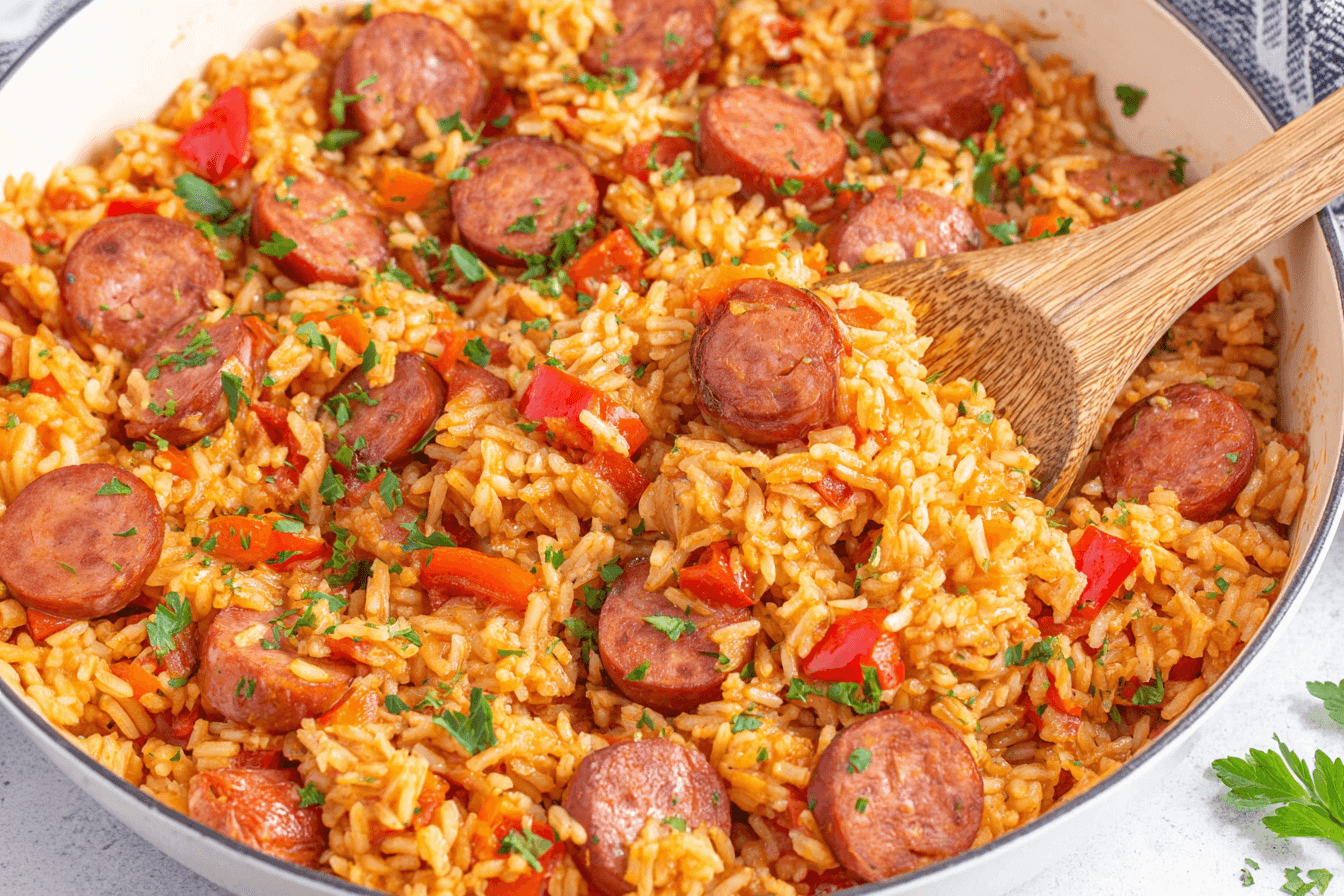 One Pot Sausage And Rice Recipe