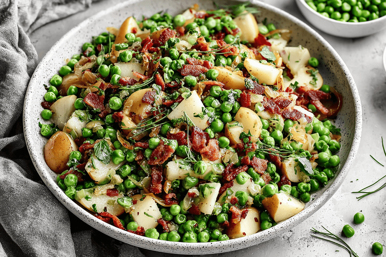 Pancetta and Pear Peas Recipe