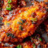 Peach Glazed Chicken Wings Recipe