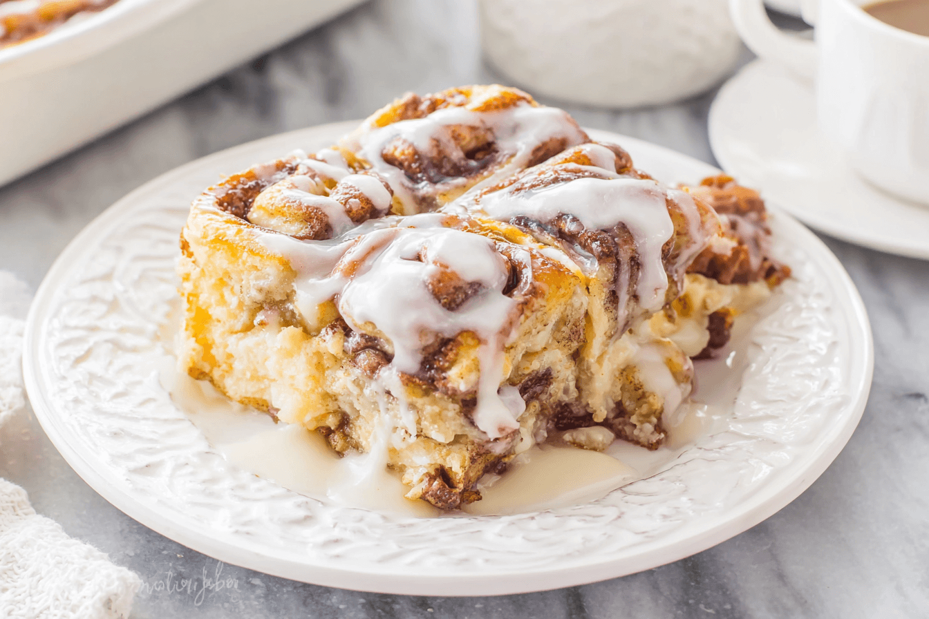 Pumpkin Cinnamon Roll Casserole Recipe