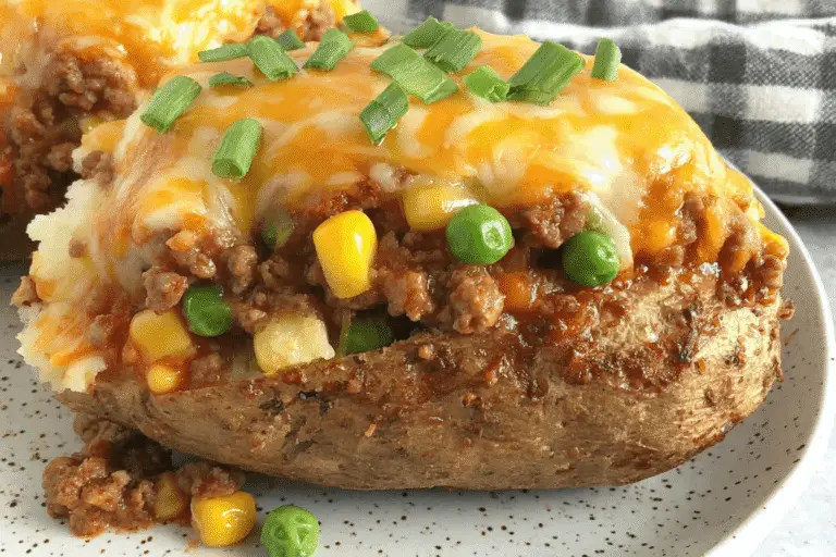 Shepherd's Pie Stuffed Baked Potatoes Recipe