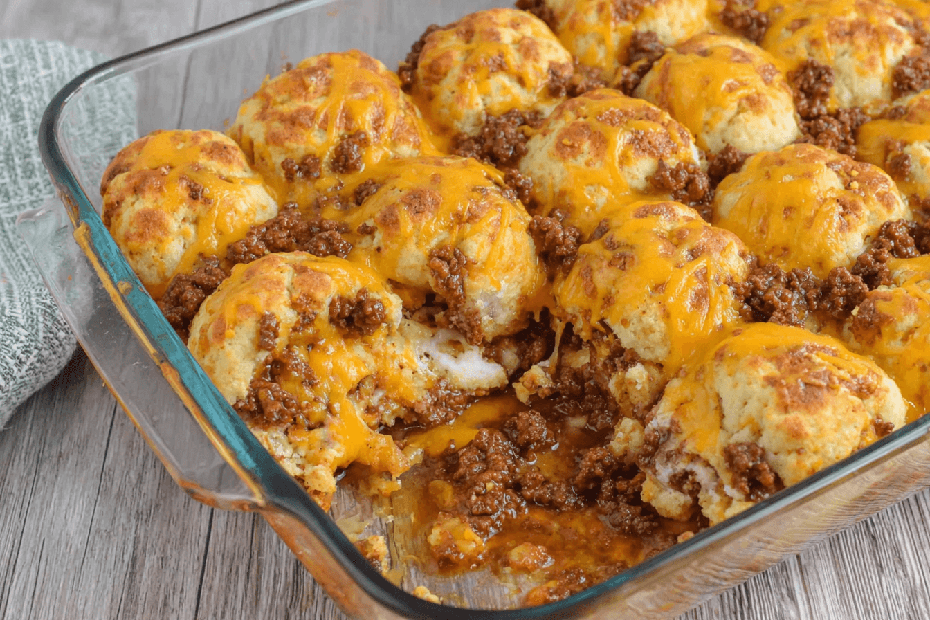 Sloppy Joe Biscuit Casserole Recipe