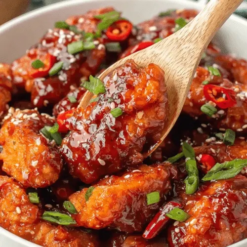 Sweet & Spicy Sticky Chicken Recipe