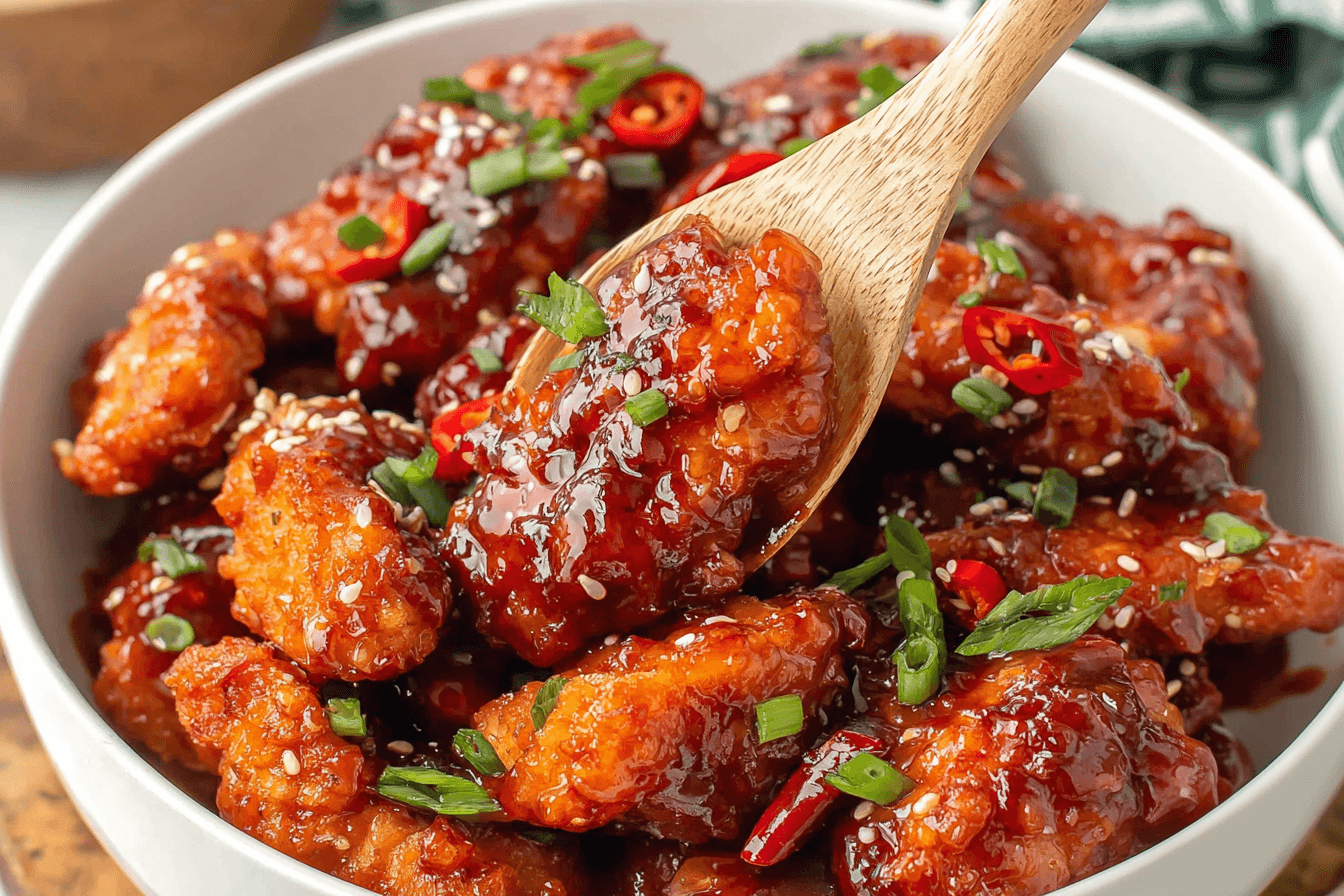 Sweet & Spicy Sticky Chicken Recipe