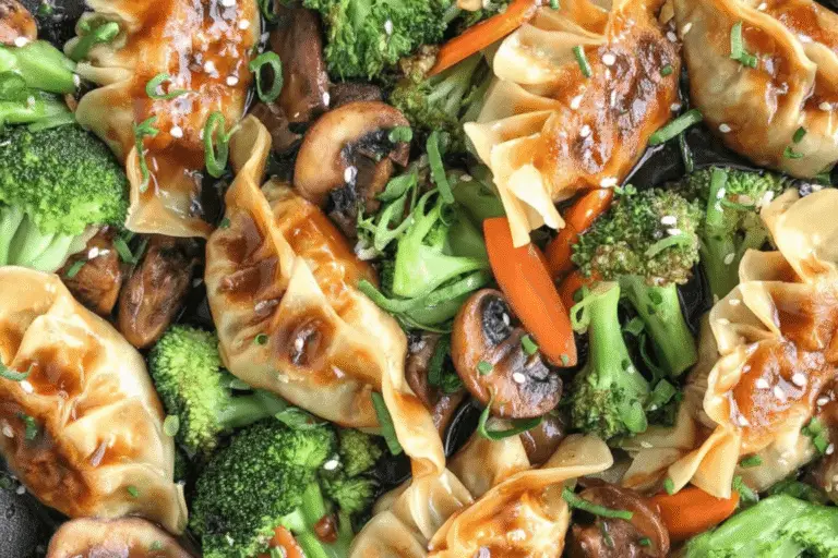 Vegetable Potstickers Stir Fry Recipe