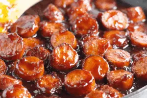 BBQ Glazed Smoked Sausage Bites