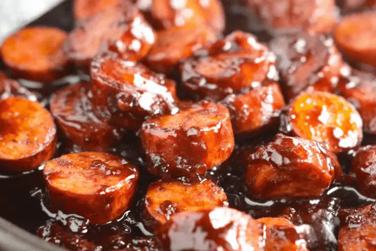 BBQ Glazed Smoked Sausage Bites Recipe