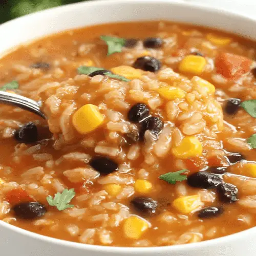 Beans & Rice Taco Soup Recipe