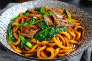 Beef Udon Stir-Fry