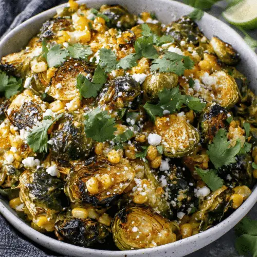 Brussels Sprouts Street Corn Salad Recipe