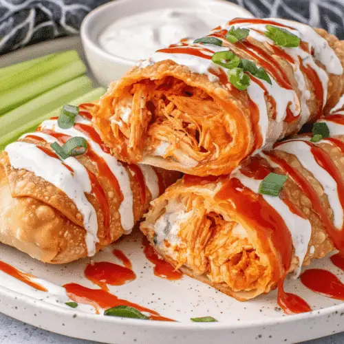 Buffalo Chicken Egg Rolls Recipe