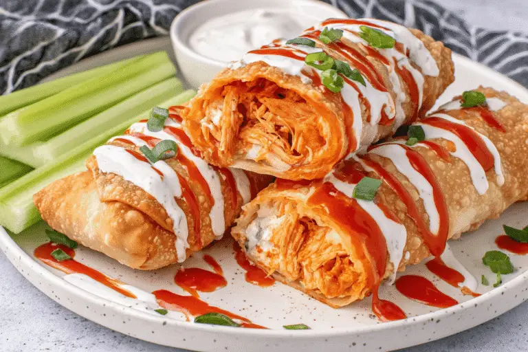 Buffalo Chicken Egg Rolls Recipe