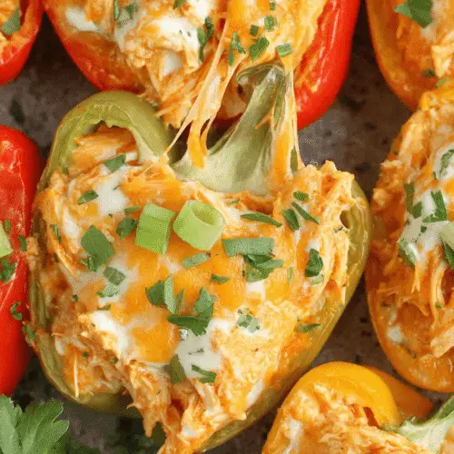 Buffalo Chicken Stuffed Peppers Recipe