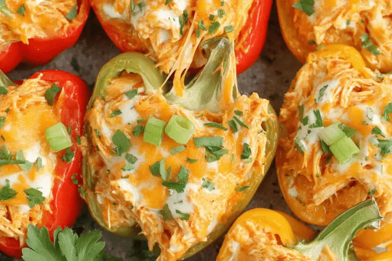 Buffalo Chicken Stuffed Peppers Recipe
