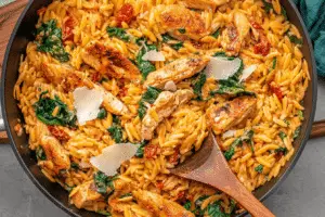 Cajun Chicken Orzo Skillet