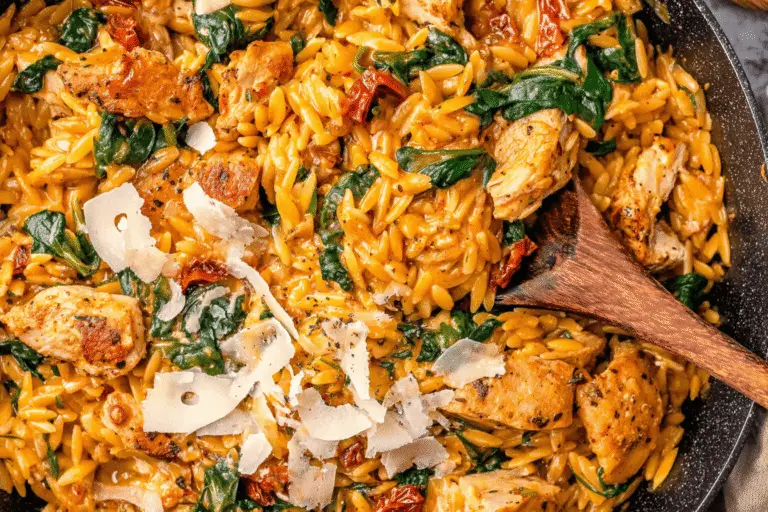 Cajun Chicken Orzo Skillet Recipe