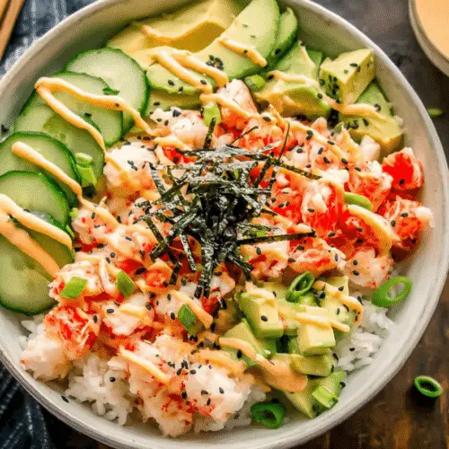 California Roll Sushi Bowls Recipe
