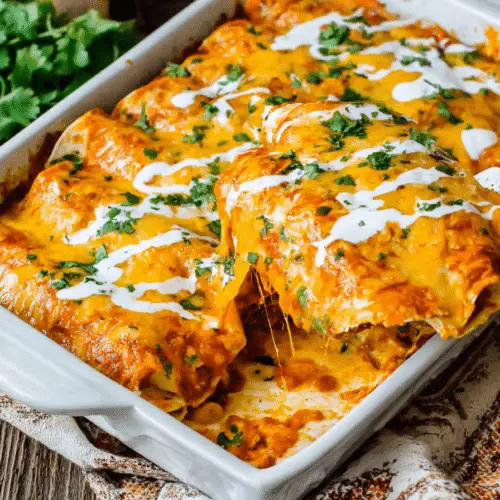 Cheesy Bean Enchiladas Recipe