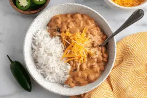 Cheesy Pinto Beans