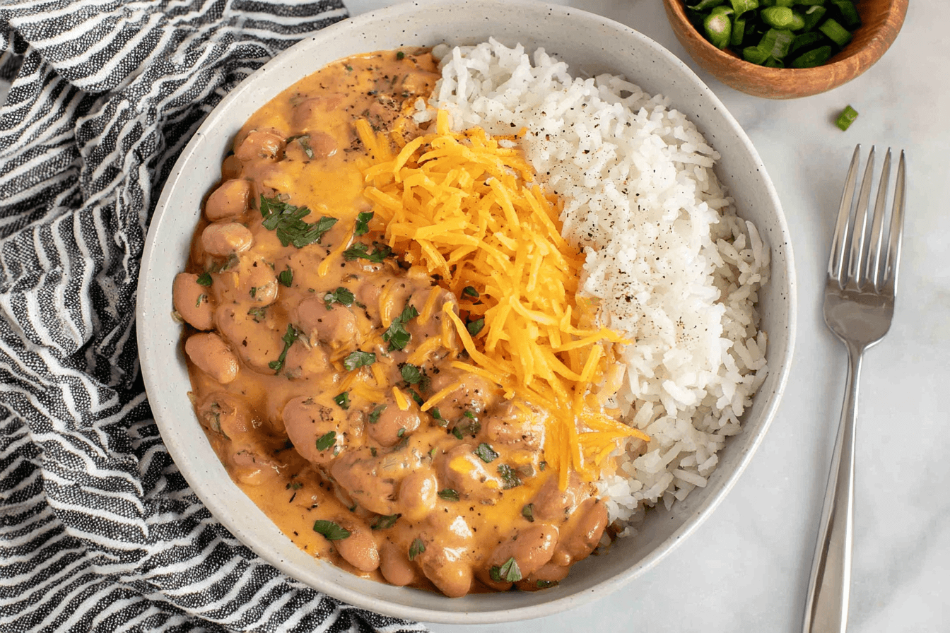 Cheesy Pinto Beans Recipe