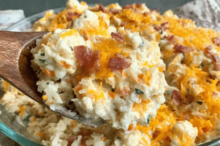 Cheesy Ranch Cauliflower Rice Bake Recipe