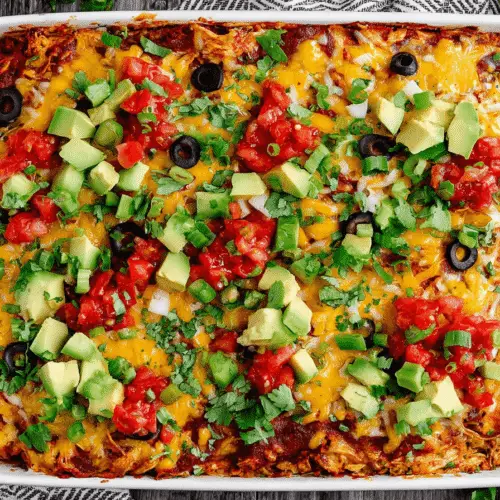 Chicken Burrito Casserole