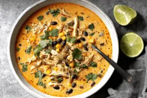 Chicken Poblano And Black Bean Soup