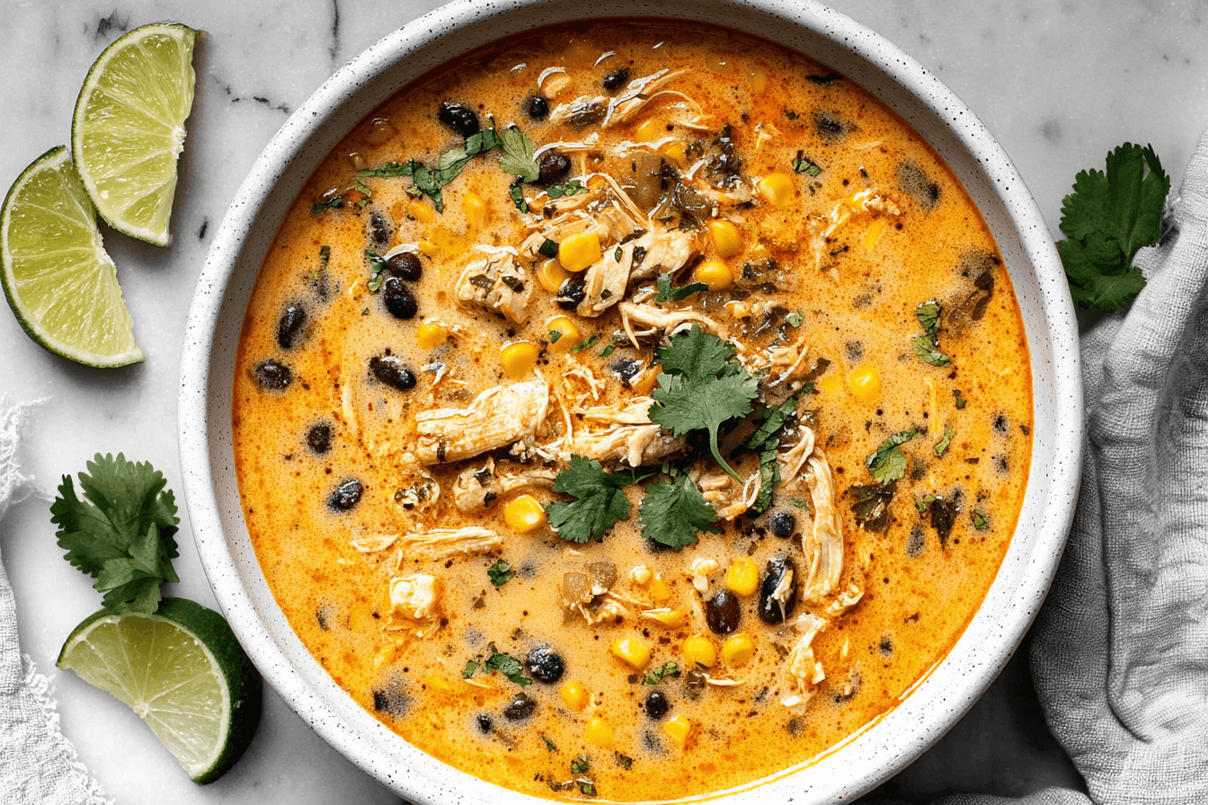 Chicken Poblano And Black Bean Soup Recipe