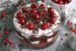 Christmas Black Forest Trifle
