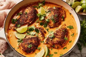 Coconut & Lime Crispy Chicken Curry