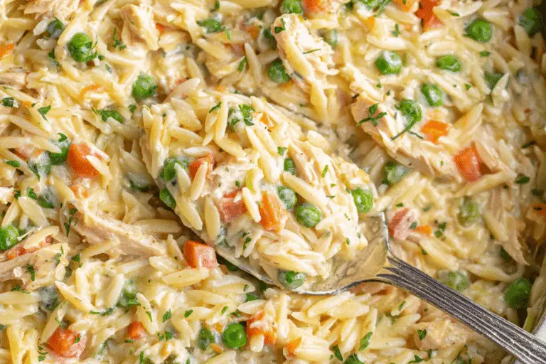 Cozy Chicken Pot Pie Orzo Recipe