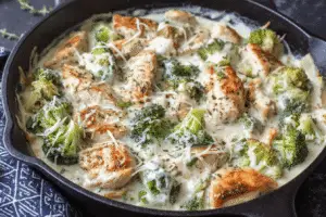 Creamy Chicken Alfredo with Broccoli