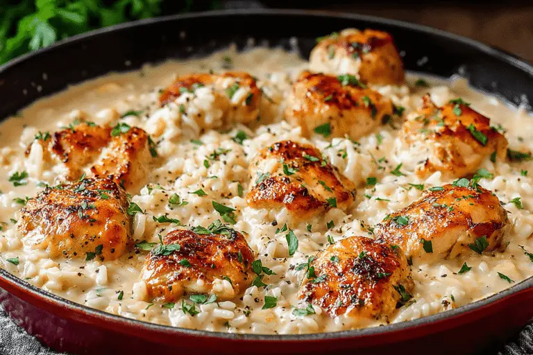 Creamy Chicken and Rice Skillet Recipe