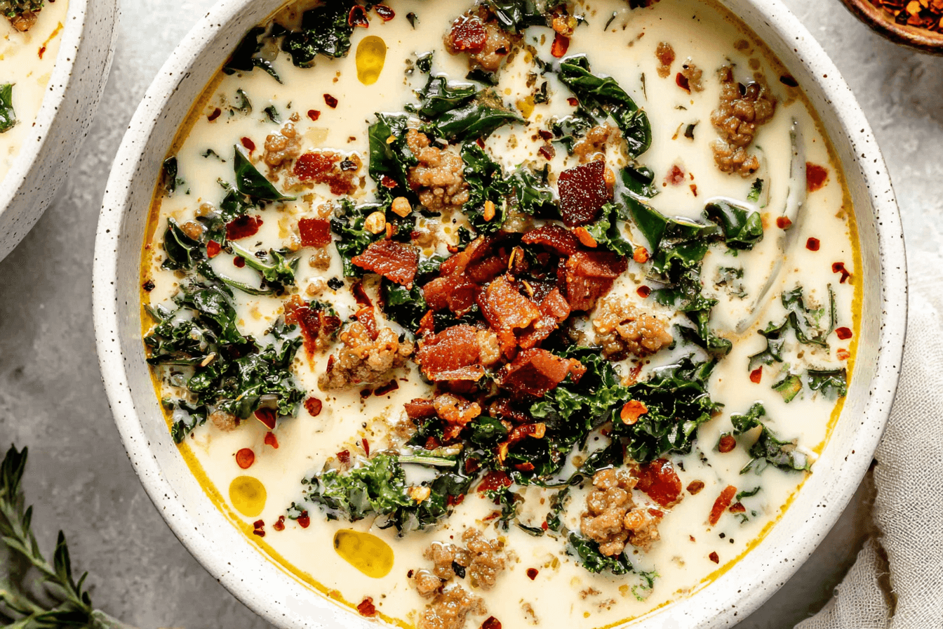 Creamy Sausage and Kale Soup Recipe