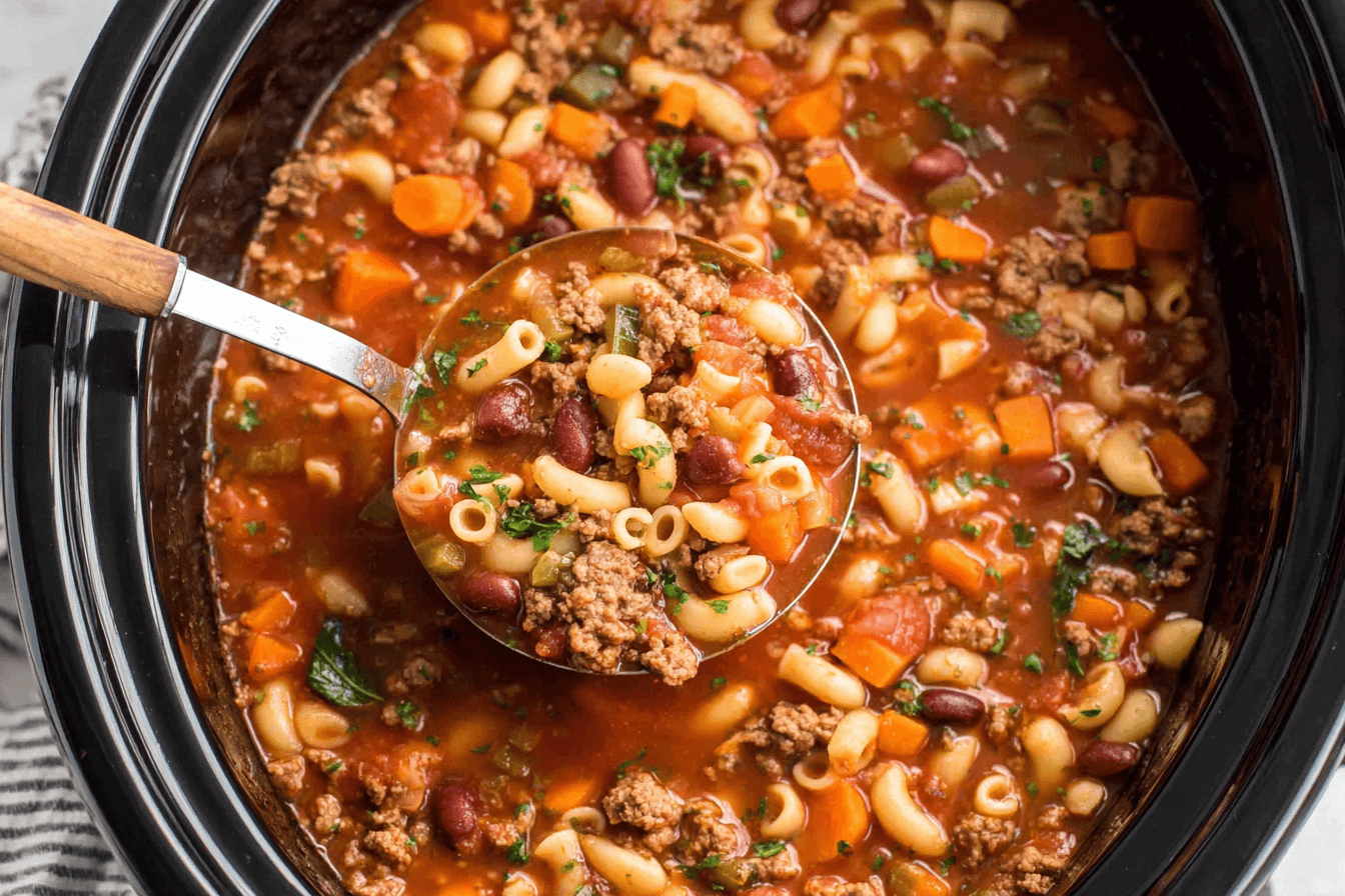 Crock Pot Pasta Fagioli Recipe