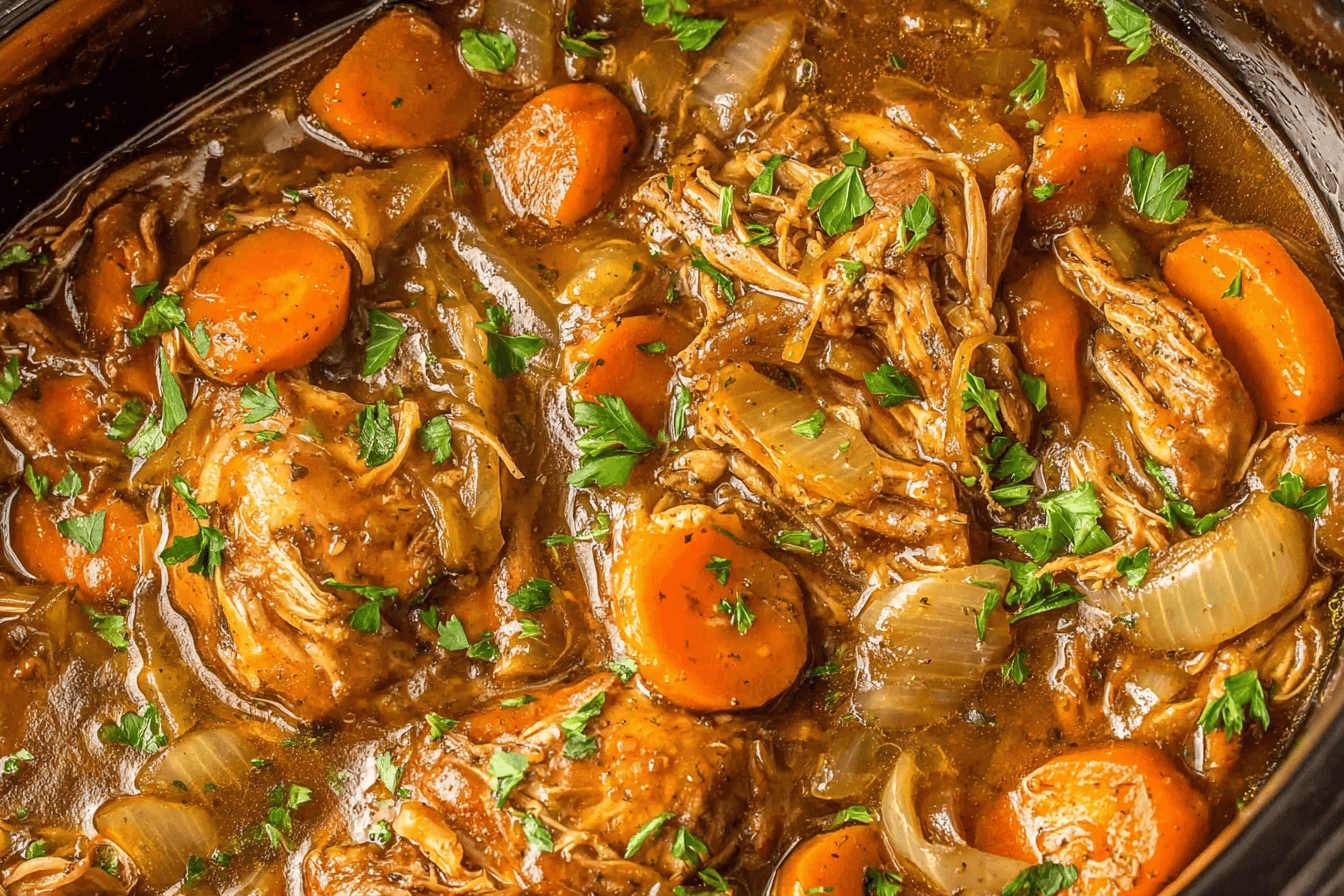 Crockpot Chicken Thigh Pot Roast Recipe