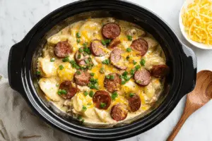 Crockpot Pierogi Casserole